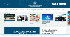 Desktop Screenshot of consiglionazionaleforense.it